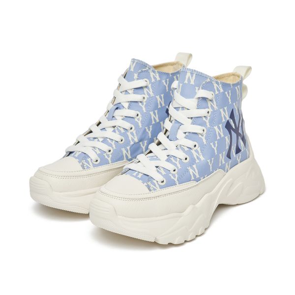 91 - Giày MLB Bigball Chunky High Lite Mono NewYork Yankees UNC - 3ASHULM2N