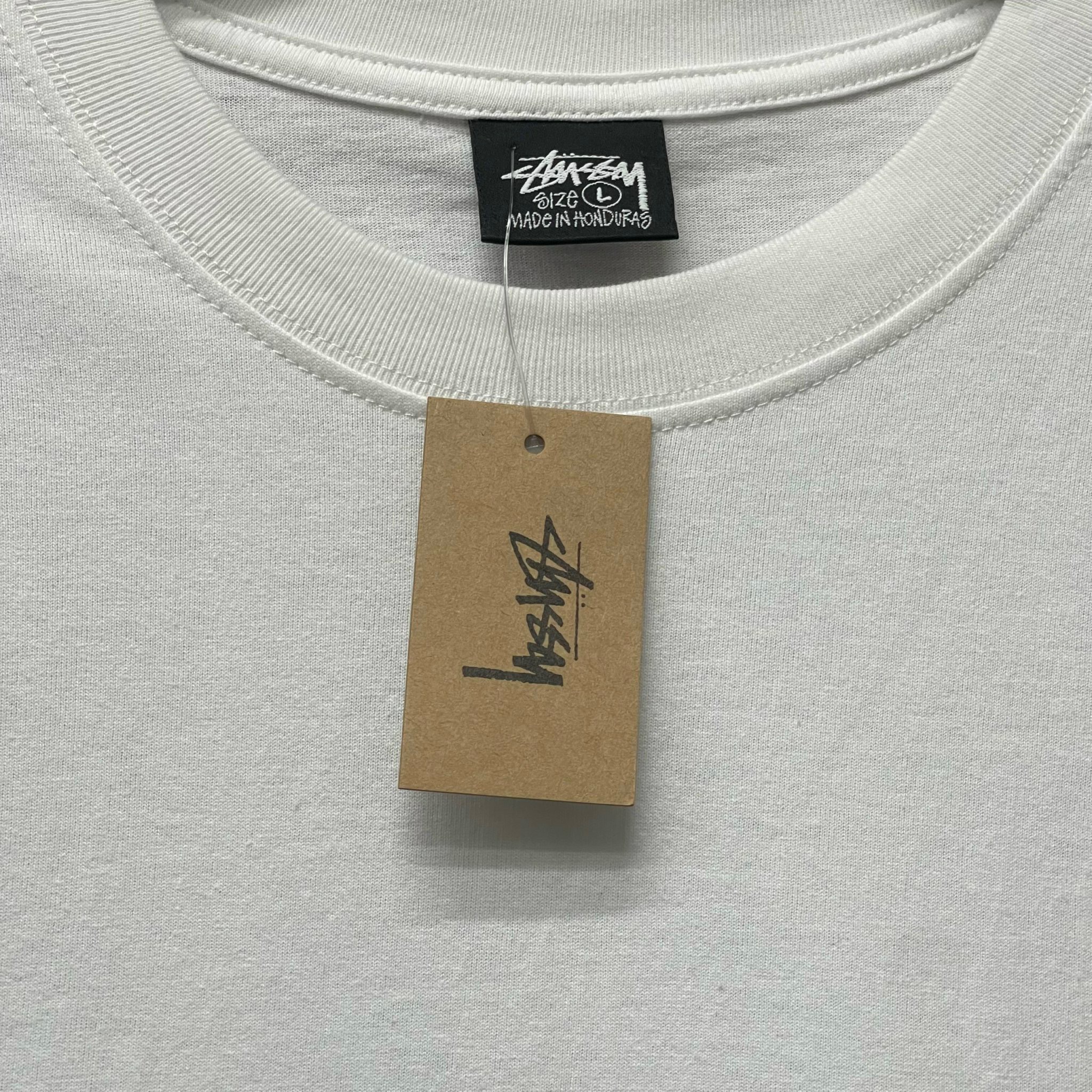 TEE STUSSY FLIPPED WHITE - Beater 8.10