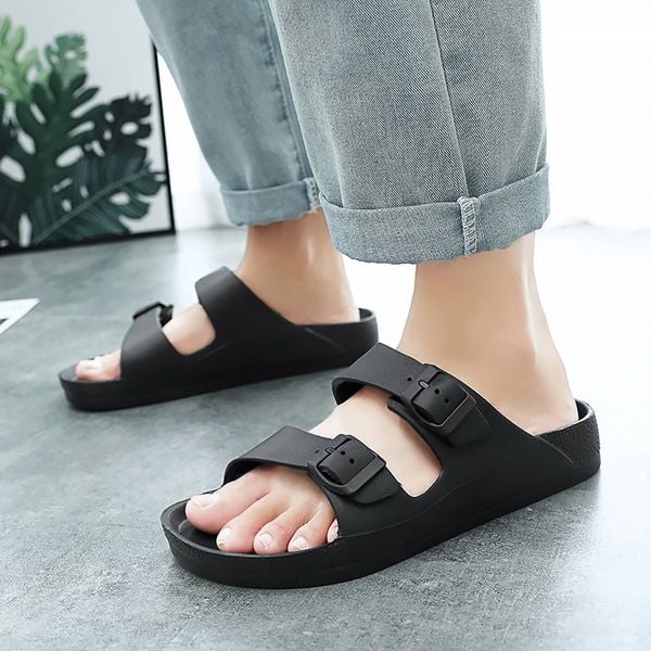 670 - Dép Sandal Skechers Birkenstock Foamies 2.0 màu Đen - 111590-BBK