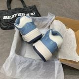 276 - Giày MLB Chunky Liner Mid Denim B Boston Blue - 3ASXCDN3N-43BLD