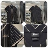 593 - Áo Thun New Era Pinstripe Đen - 60435420