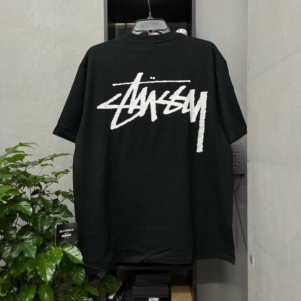 204 - Áo Thun Stussy Big Logo Black/White - 1904843