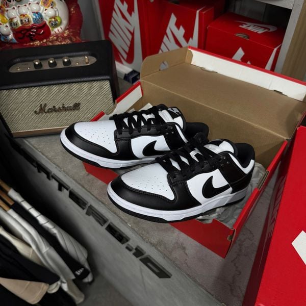 152 - Giày Dunk Low Panda Retro Black White - HF5441-100