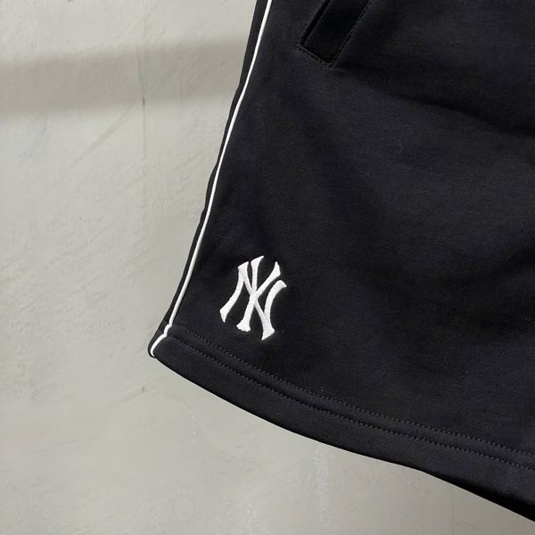678 - Quần Short New Era NY Yankee Black Line White - 13335699