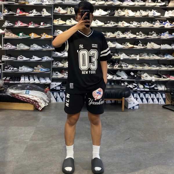 622 - Áo Thun New Era Jersey New York Yankees 03 Đen - 13558789