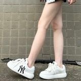 588 - Giày MLB Chunky Classic Base New York Yankees Ivory màu Trắng - 3ASXCCB4N-50IVS