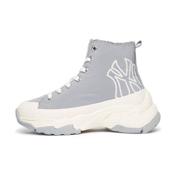 138 - Giày MLB Chunky High Padding Ny màu xám - 3ASHU4216 - 50GRS