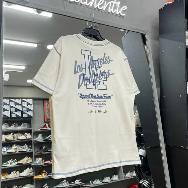 499 - Áo Thun New Era LA Support Kem - 13578452