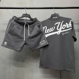 679 - Quần Short New Era NY Yankee Grey Line White - 13335700