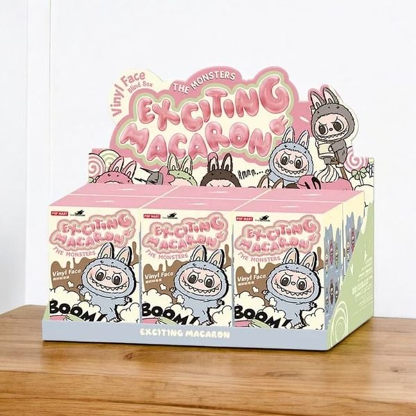 559 - Móc khoá Labubu POP MART The Monsters Tasty MACARON V1 Vinyl Face 17CM - Set 6 box Code: 12305300008
