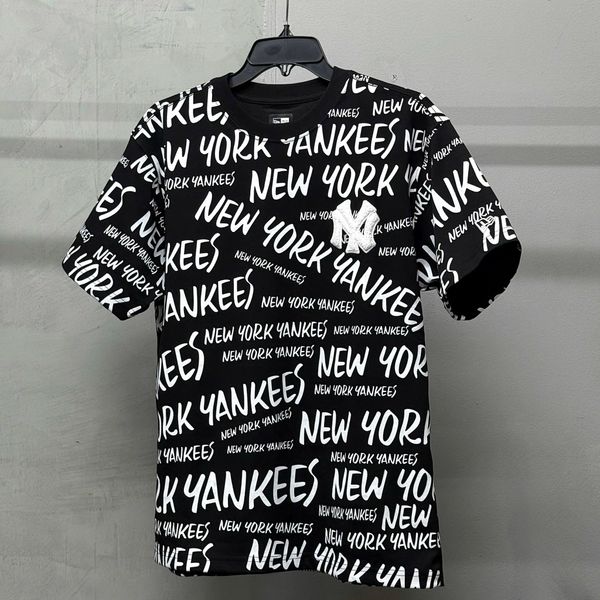 758 - Áo Thun New Era Yankees Đen Multi Chữ Trắng - 16998757