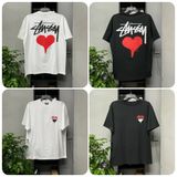 228 - Áo Thun Stussy Heart Trắng / Đen - 1904922