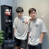 580 - Áo thun New Era New York Yankees Champions màu trắng sọc - 13732108