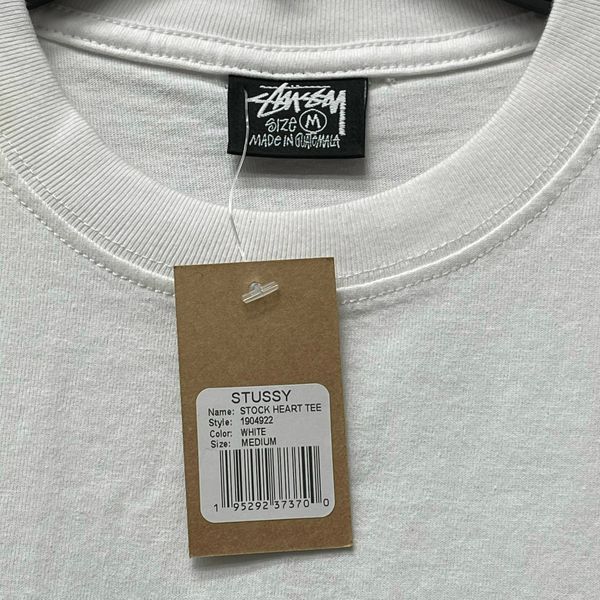 228 - Áo Thun Stussy Heart Trắng / Đen - 1904922