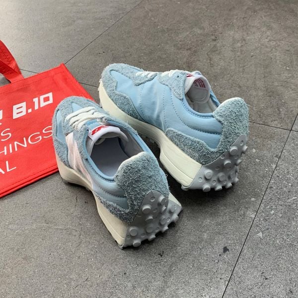 378 - Giày New Balance 327 White Blue Suede - U327LL