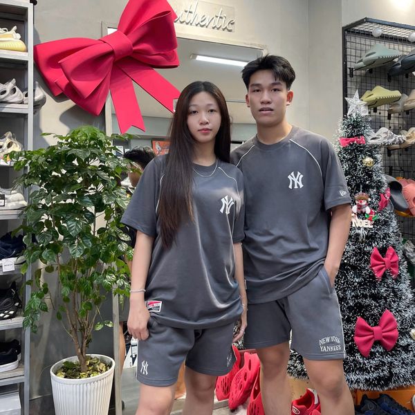 682 - Áo Thun New Era Raglan New York Yankees Xám - 13548712