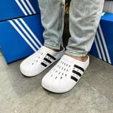 390 - Dép Sục Adidas Adilette Clogs White Black - FY8970