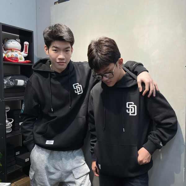 584 - Áo Hoodie New Era Seoul Series San Deigo Padres Hood màu Đen - 14358749