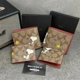 163 - Ví Coach Nam 3 In 1 Canvas Dáng Gập Vuông, Kèm Card Holder