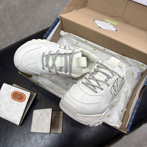 160 - Gày MLB Chunky Bigball New York Yankees màu trắng - 3ASHC101N