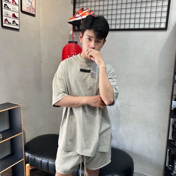 446 - Quần Fear Of God Essentials 'Dark Heather Oatmeal' SS24