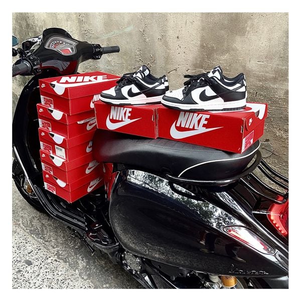 152 - Giày Dunk Low Panda Retro Black White - HF5441-100