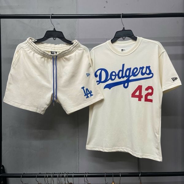 664 - Quần Short New Era LA Dodger Cream Blue - 14122018