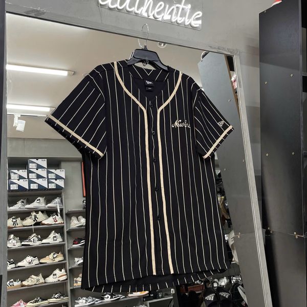 593 - Áo Thun New Era Pinstripe Đen - 60435420