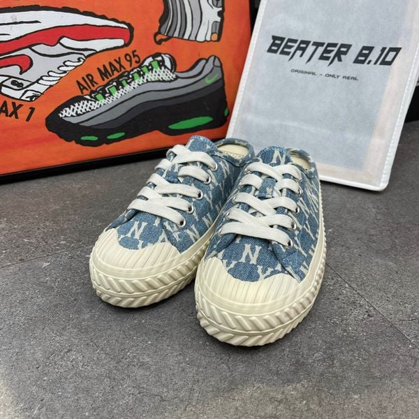 65 - Giày MLB Mule Playball Origin Mono Denim - 32SHSD111