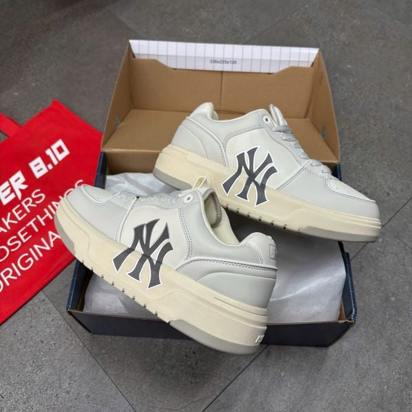 746 - Giày MLB Chunky Liner Low New York Yankees Gray Beige - 3ASXCLB3N-50CRS