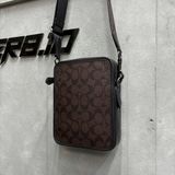 614 - Túi Đeo Chéo Coach Sullivan Crossbody Khaki & Brown - CC090 - CC009