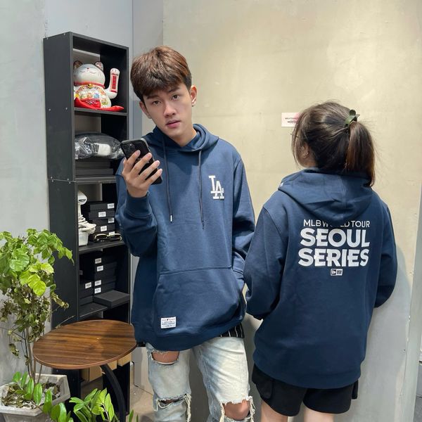 591 - Áo Hoodie New Era Seoul Series San Deigo Padres Hood màu NAVY - 14358750