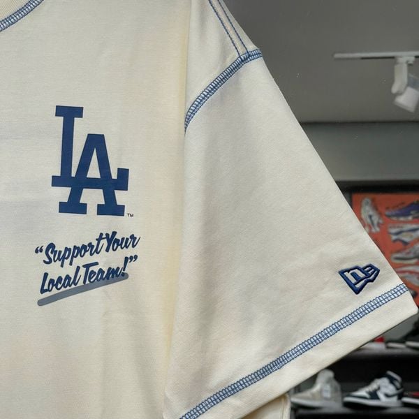 499 - Áo Thun New Era LA Support Kem - 13578452