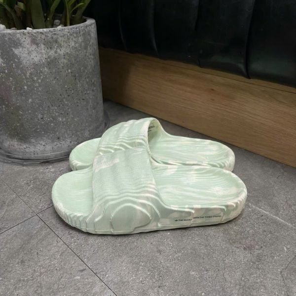 320 - Dép Quai Ngang Adilette 22 Linen Green / Cream White - IG5917