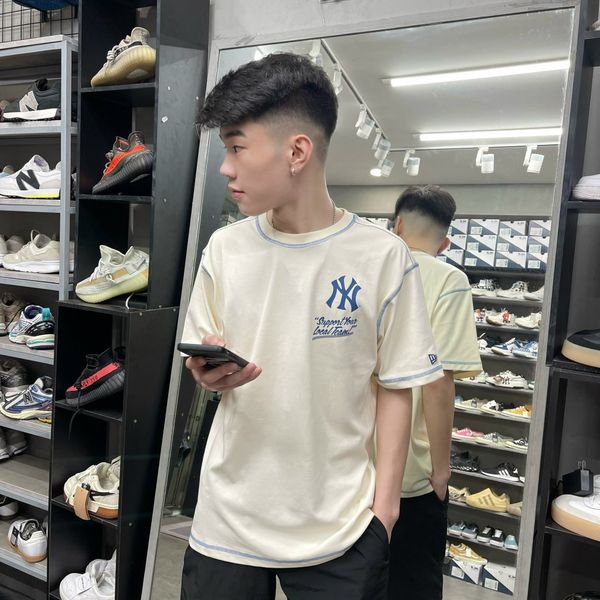 500 - Áo Thun New Era NY Support Kem - 13578453