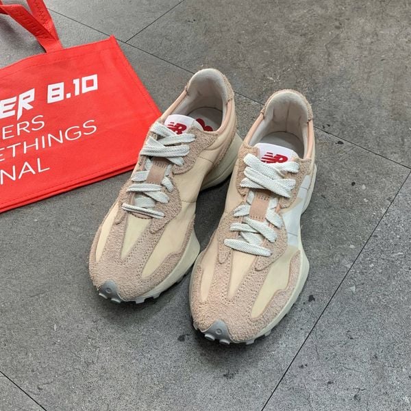 405 - Giày New Balance 327 White Pink Beige - U327LN
