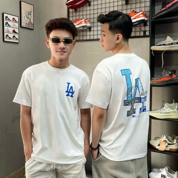 470 - Áo Thun New Era LA Paisley SS24 ' White Blue ' - 14179142