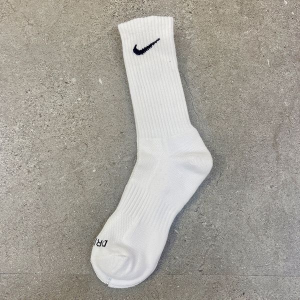 14 - Vớ Nike DRI-FIT chính hãng Thấp - Lửng - Cao Trắng/ Đen