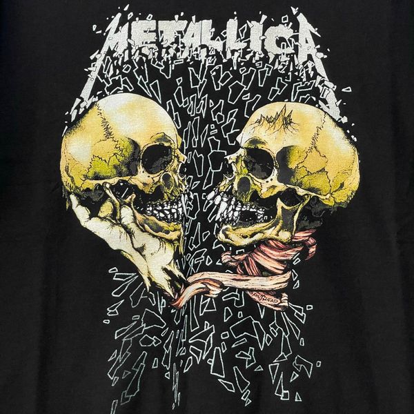 573 - Áo thun New Era Metallica Double Skull Đen - 14375521