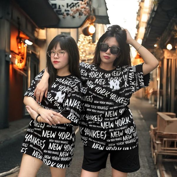 758 - Áo Thun New Era Yankees Đen Multi Chữ Trắng - 16998757