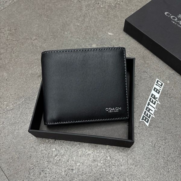 800 - Ví Coach 3-in-1 Wallet Billfold Black - CY911