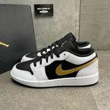 513 - Giày Nike Air Jordan 1 Low  'White Black Gold' 553560-172