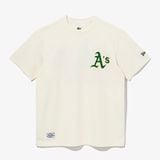 286 - Áo Thun New Era x MLB Big Paisley Athletics Ivory - 13086596