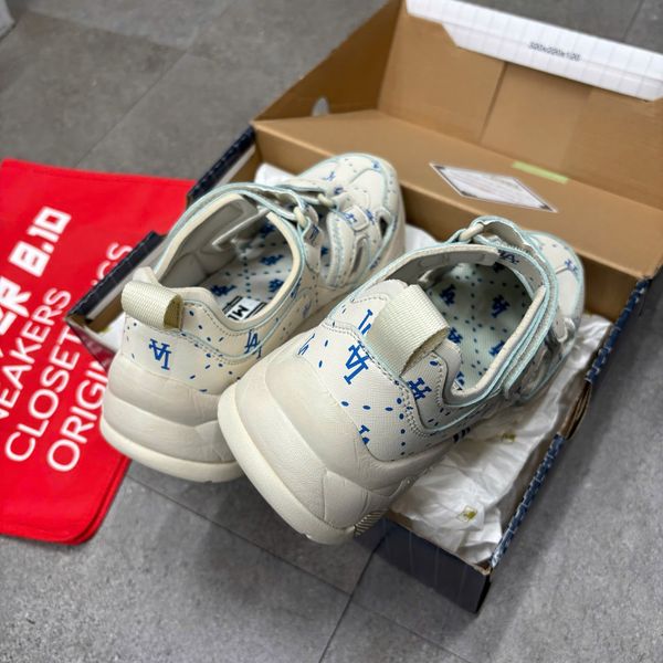 603 - Giày Sandal MLB BigBall Chunky Mask Diamond Monogram LA Dodgers - 3ASDCMM33-07CRS