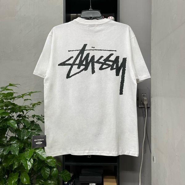 204 - Áo Thun Stussy Big Logo Black/White - 1904843