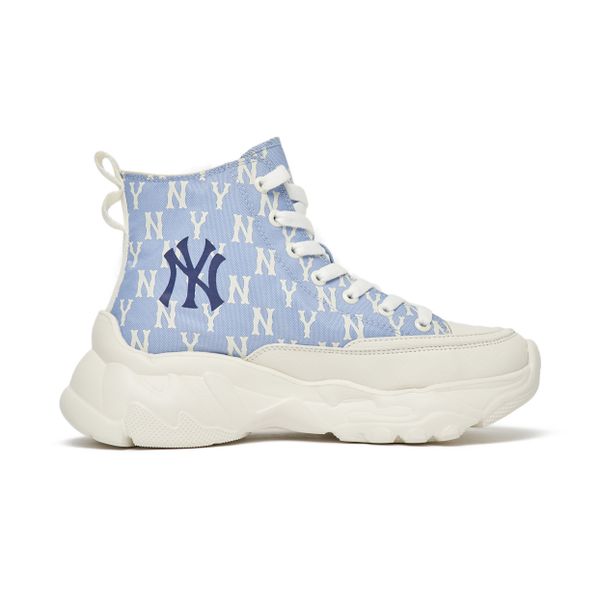 91 - Giày MLB Bigball Chunky High Lite Mono NewYork Yankees UNC - 3ASHULM2N