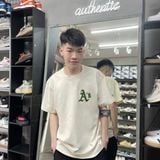 286 - Áo Thun New Era x MLB Big Paisley Athletics Ivory - 13086596