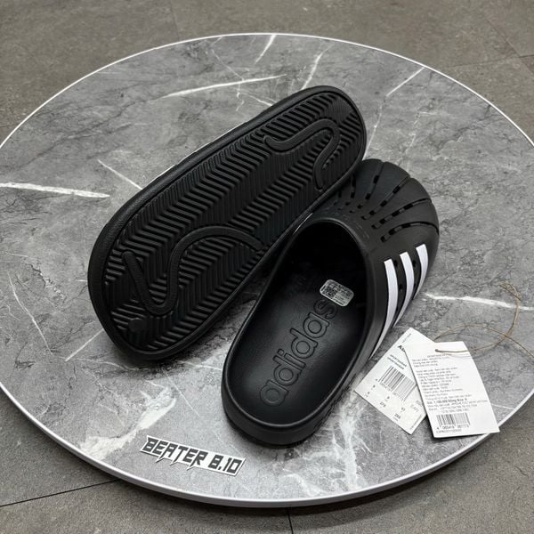 828 - Dép Sục Adidas Adilette Clogs ‘Core Black’ - GZ5886 - Full OG