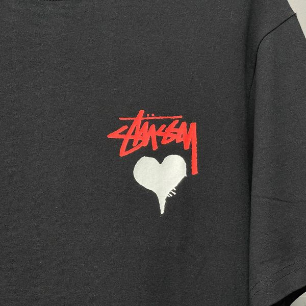 228 - Áo Thun Stussy Heart Trắng / Đen - 1904922