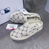 392 - Giày MLB Mule Dia Monogram NY 'Grey Beige' - 3AMUMDB2N-50BGS
